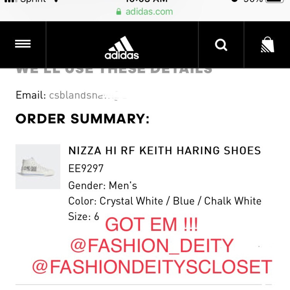 AUTHENTIC NIZZA HI RF KEITH HARING  SNEAKERS *NIB* - Picture 7 of 8